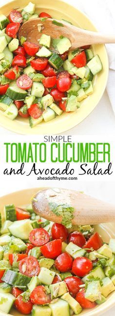 Avocado Cucumber Tomato Salad: Perfect for Potlucks & BBQs